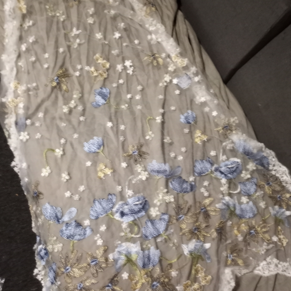 Wedding dress and vail